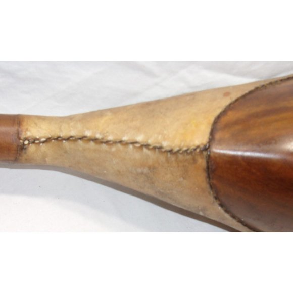 Moroccan Guenbri Wood w/ Animal Skin Gut Strings & Stitched Instrument 28" - Picture 7 of 10